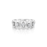 MICHAEL M Rings Montage Mixed-Cut Bezel Ring