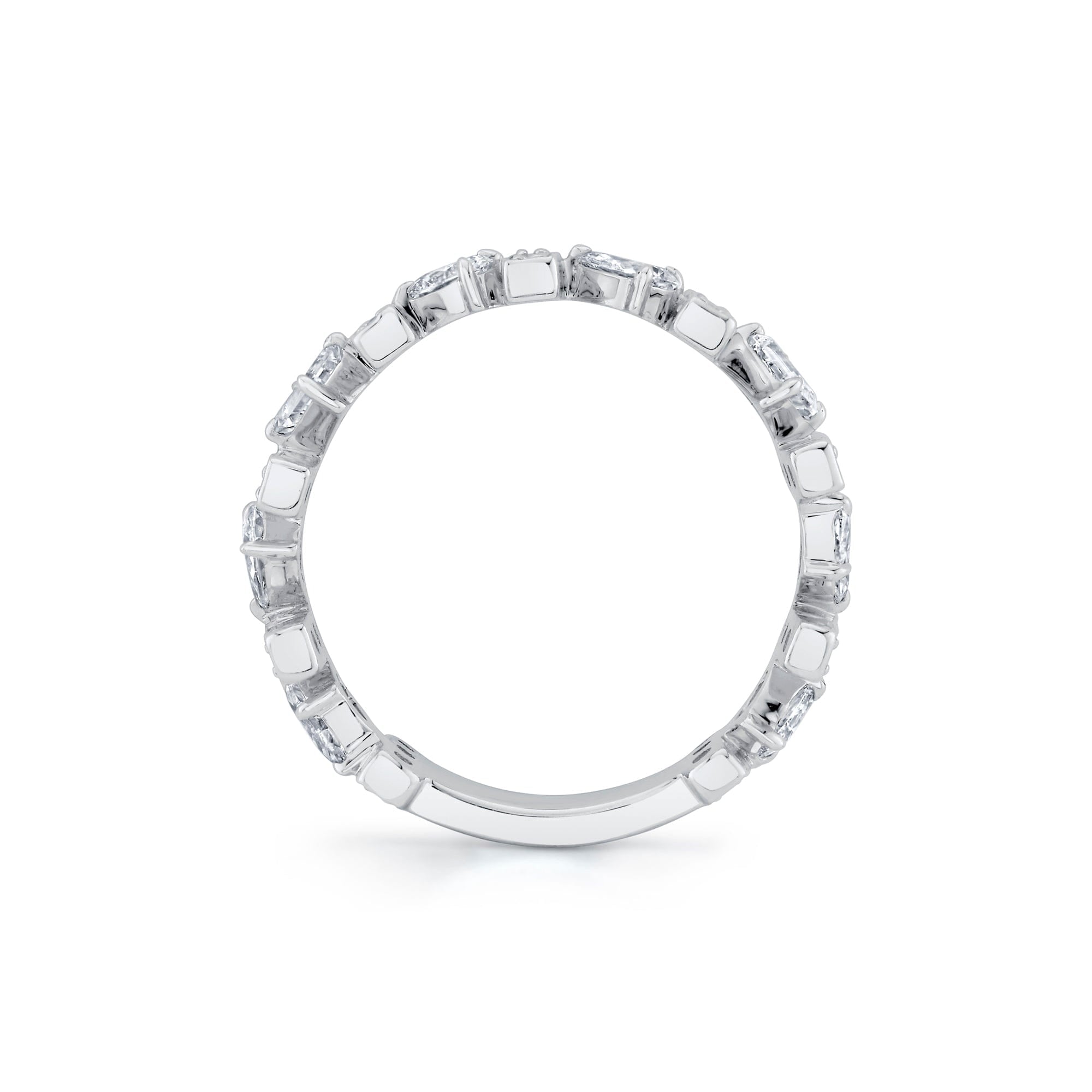 MICHAEL M Rings Montage Pavé Bar Band