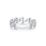 MICHAEL M Rings Montage Pavé Bar Band