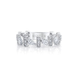 MICHAEL M Rings Montage Pavé Bar Band