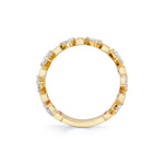 MICHAEL M Rings Montage Pavé Bar Band