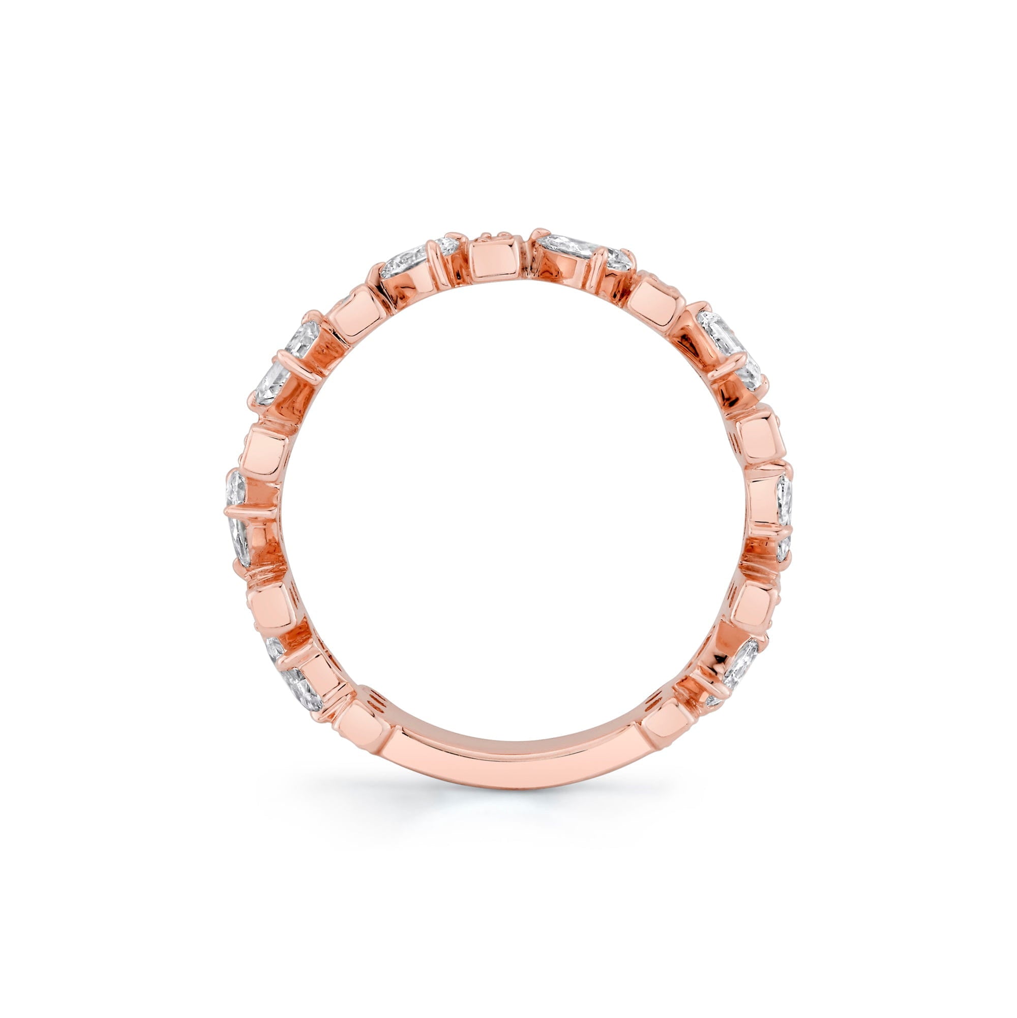 MICHAEL M Rings Montage Pavé Bar Band