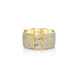 MICHAEL M Rings Montage Pave Cigar Band
