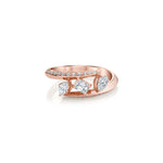 MICHAEL M Rings Montage Pave Knife Edge Bypass Ring