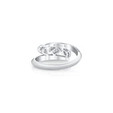 MICHAEL M Rings Montage Pave Knife Edge Bypass Ring