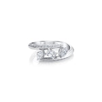 MICHAEL M Rings Montage Pave Knife Edge Bypass Ring