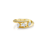 MICHAEL M Rings Montage Pave Knife Edge Bypass Ring