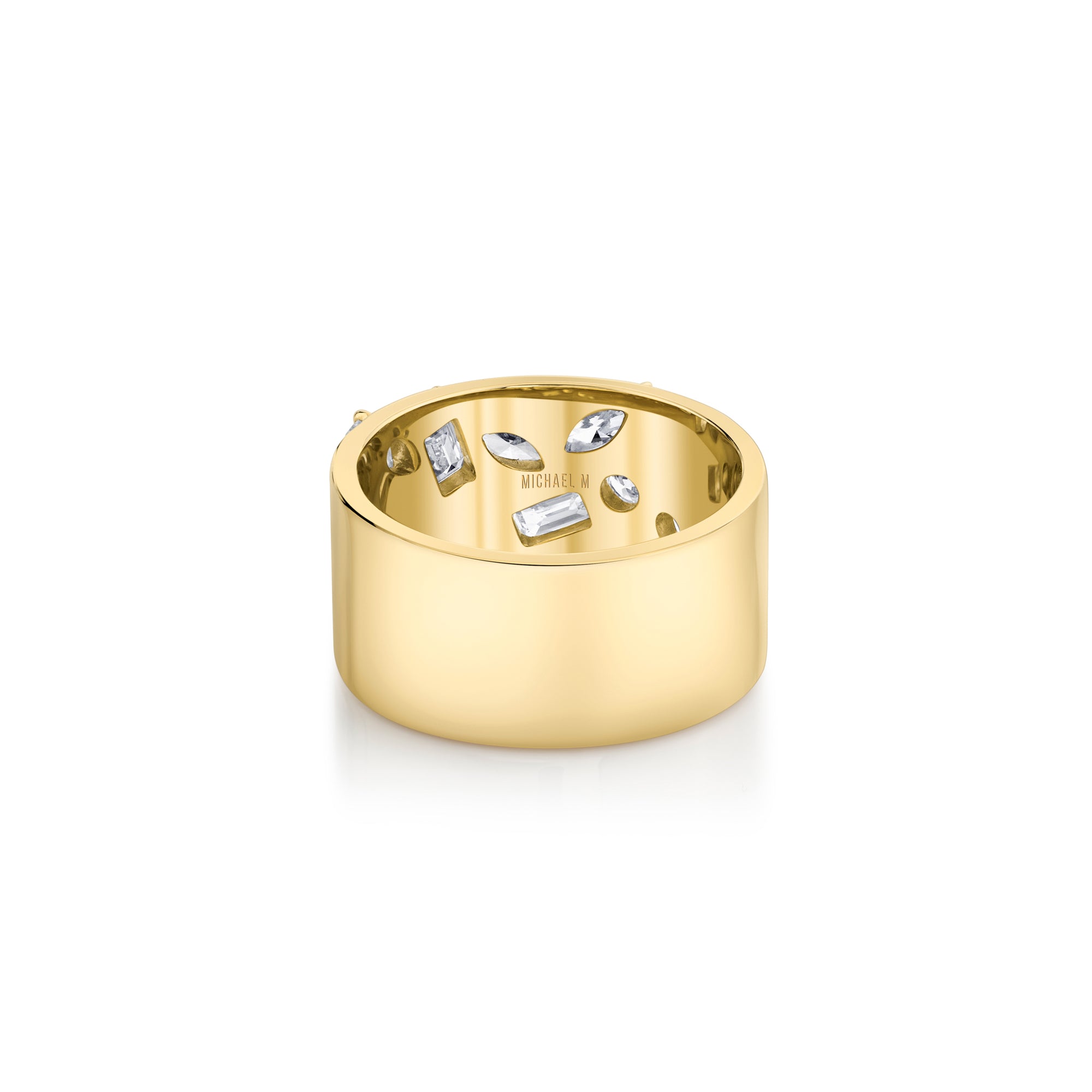 MICHAEL M Rings Montage Wide Cluster Band