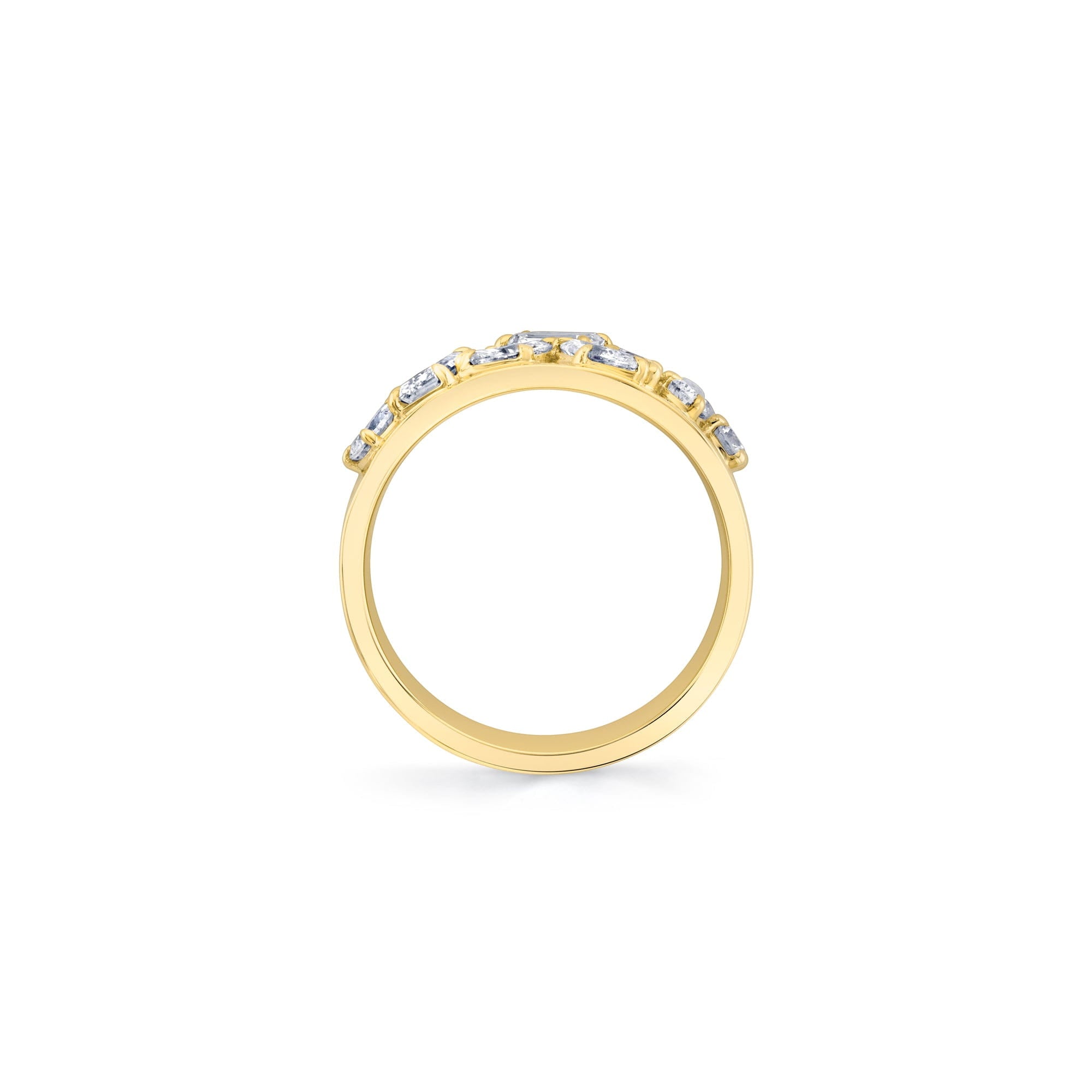 MICHAEL M Rings Montage Wide Cluster Band