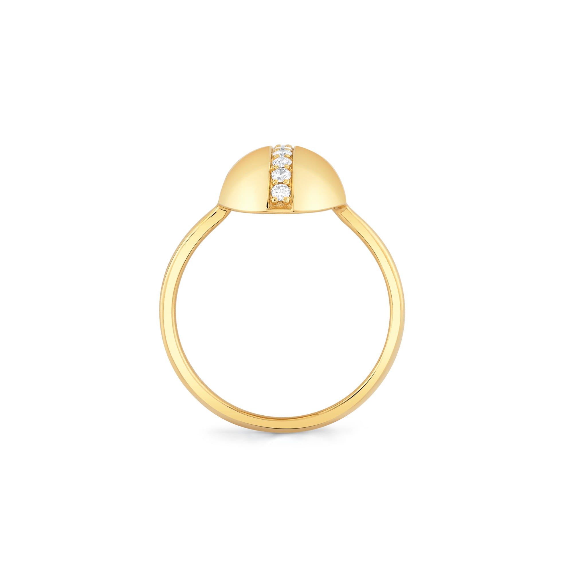 MICHAEL M Rings Orb Pavé Dome Ring