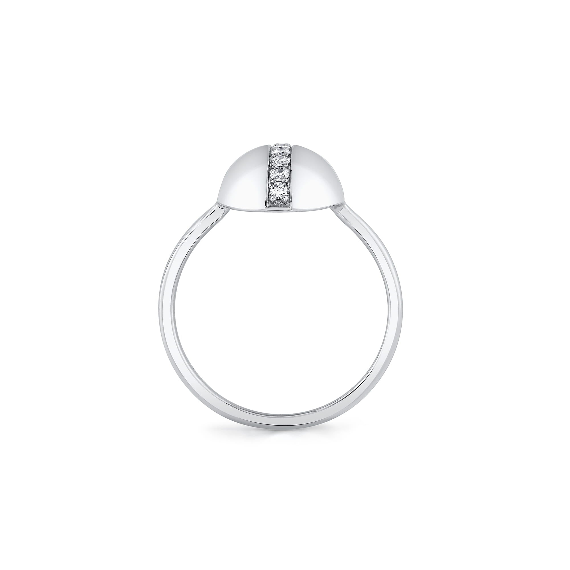 MICHAEL M Rings Orb Pavé Dome Ring