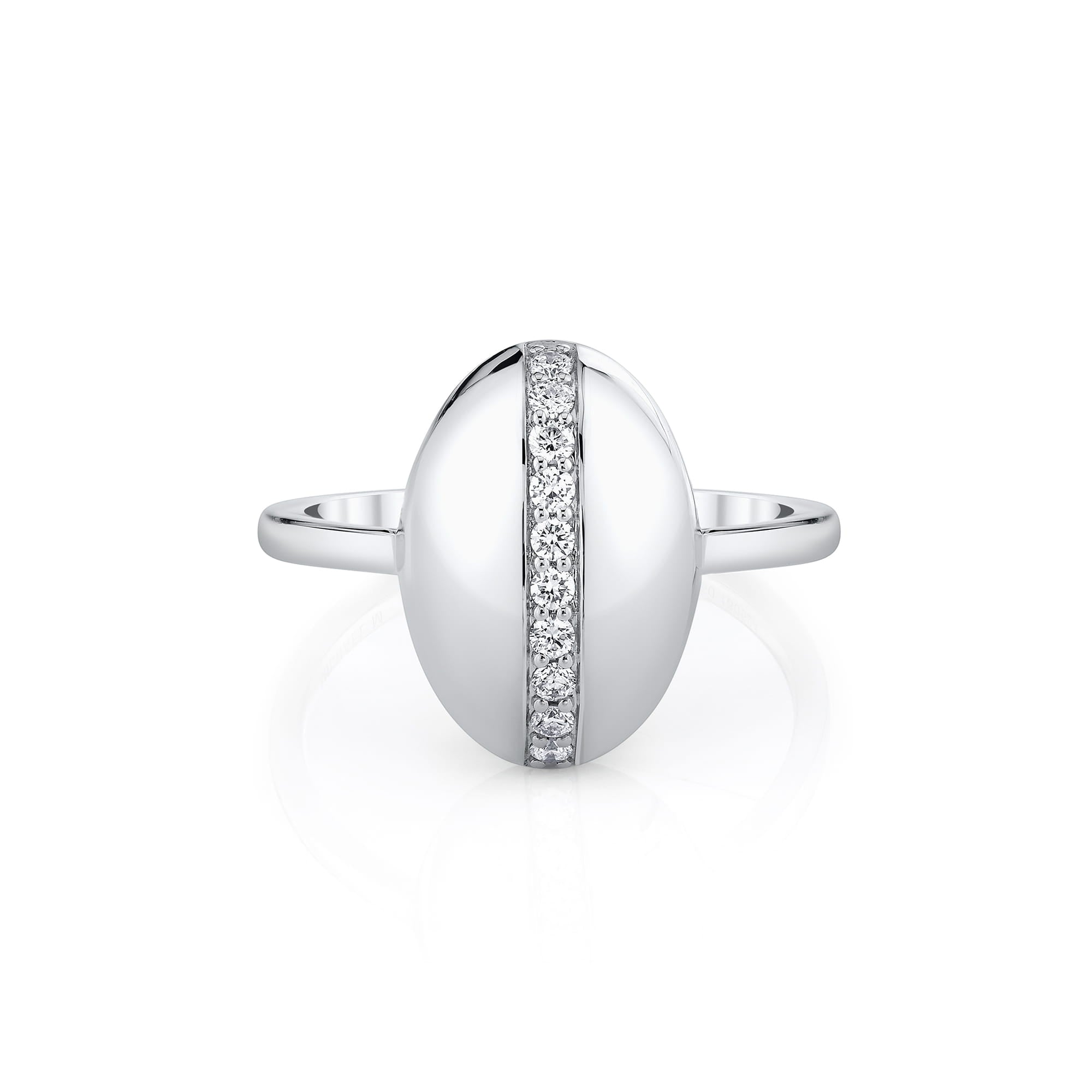 MICHAEL M Rings Orb Pavé Dome Ring