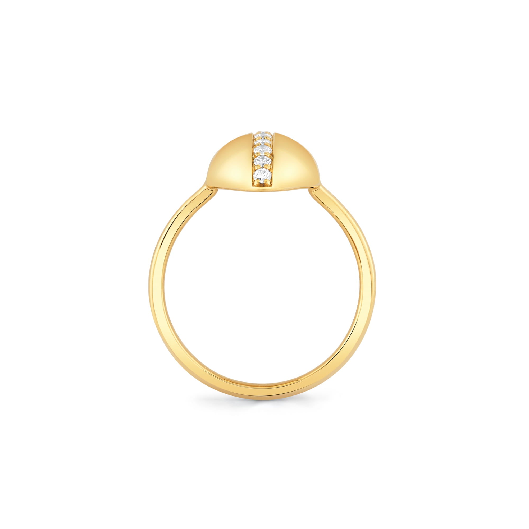 MICHAEL M Rings Orb Pavé Sculpted Ring