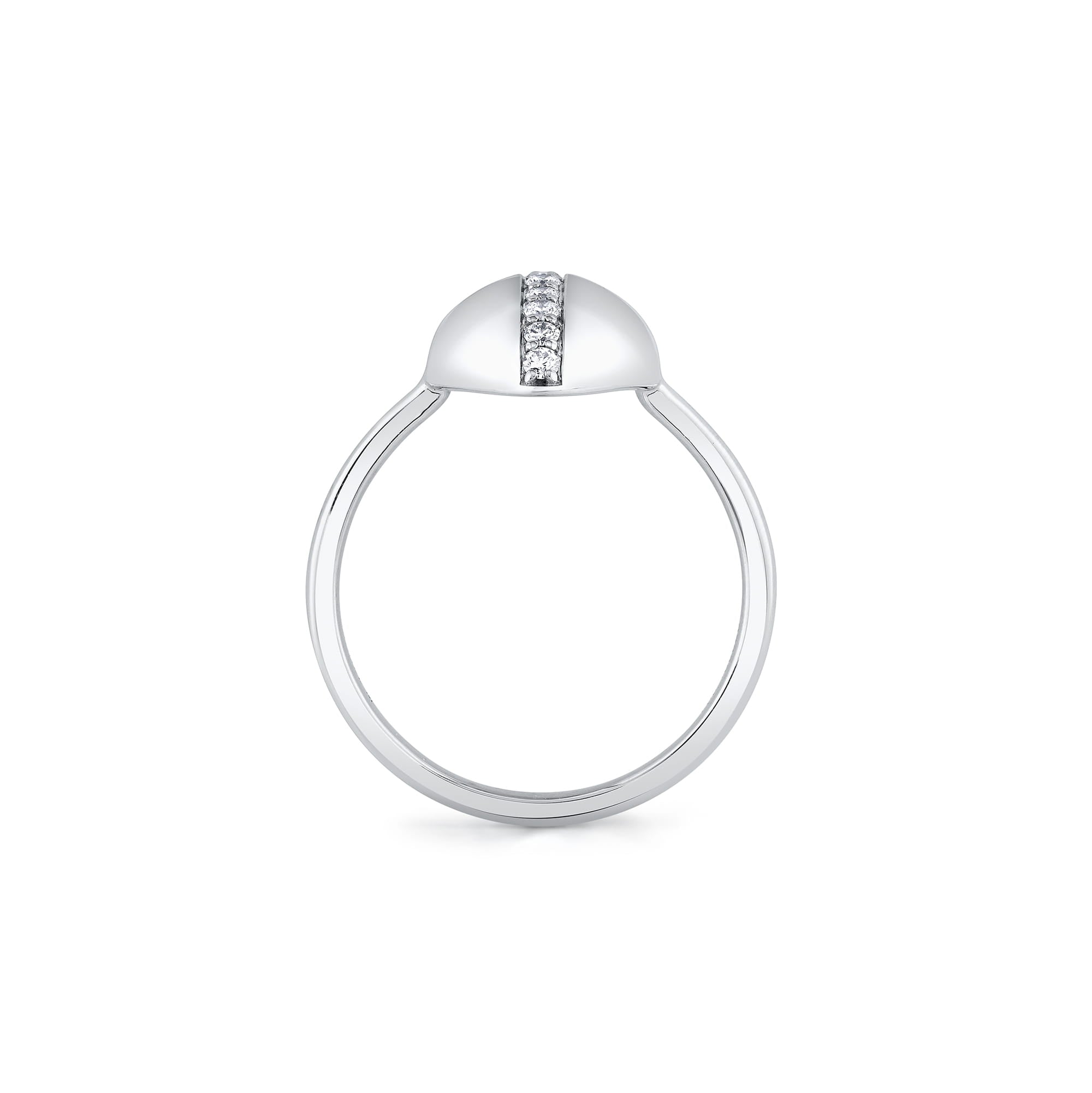 MICHAEL M Rings Orb Pavé Sculpted Ring