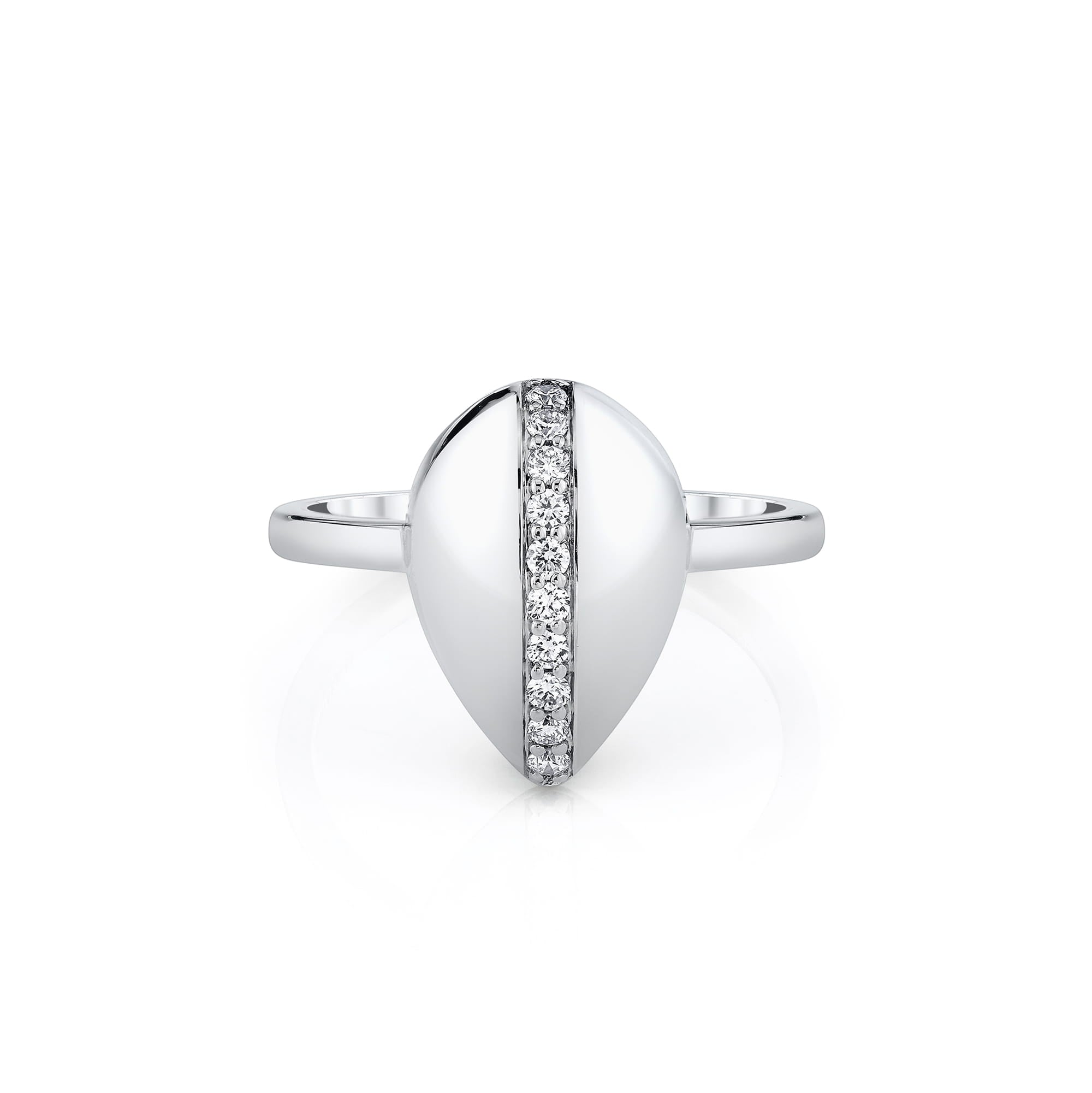 MICHAEL M Rings Orb Pavé Sculpted Ring