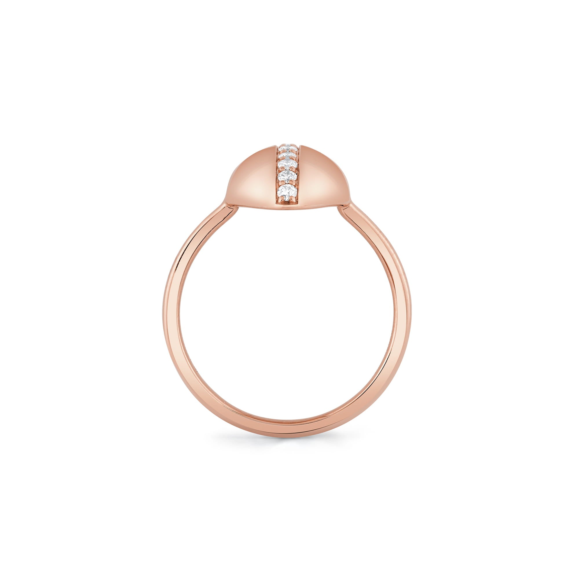MICHAEL M Rings Orb Pavé Sculpted Ring