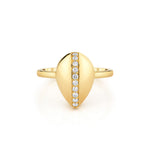 MICHAEL M Rings Orb Pavé Sculpted Ring