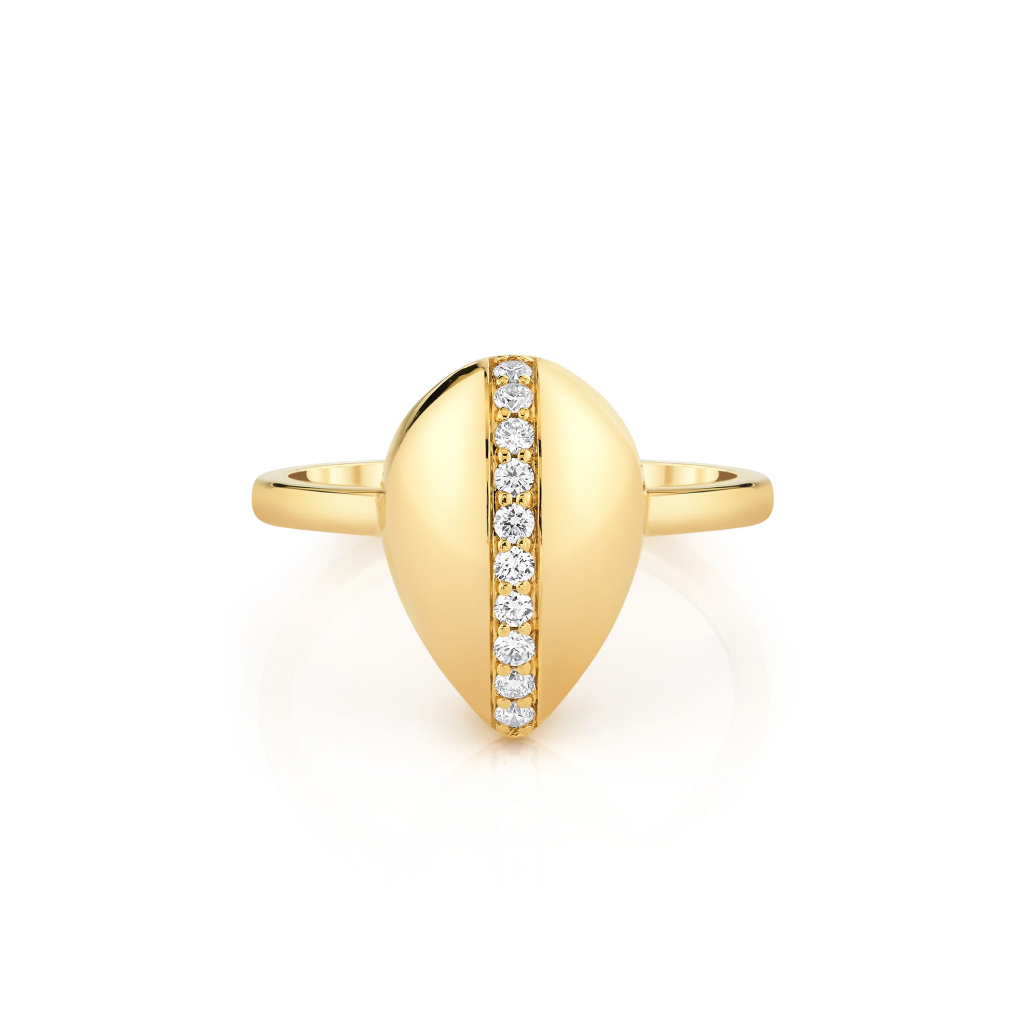 MICHAEL M Rings Orb Pavé Sculpted Ring