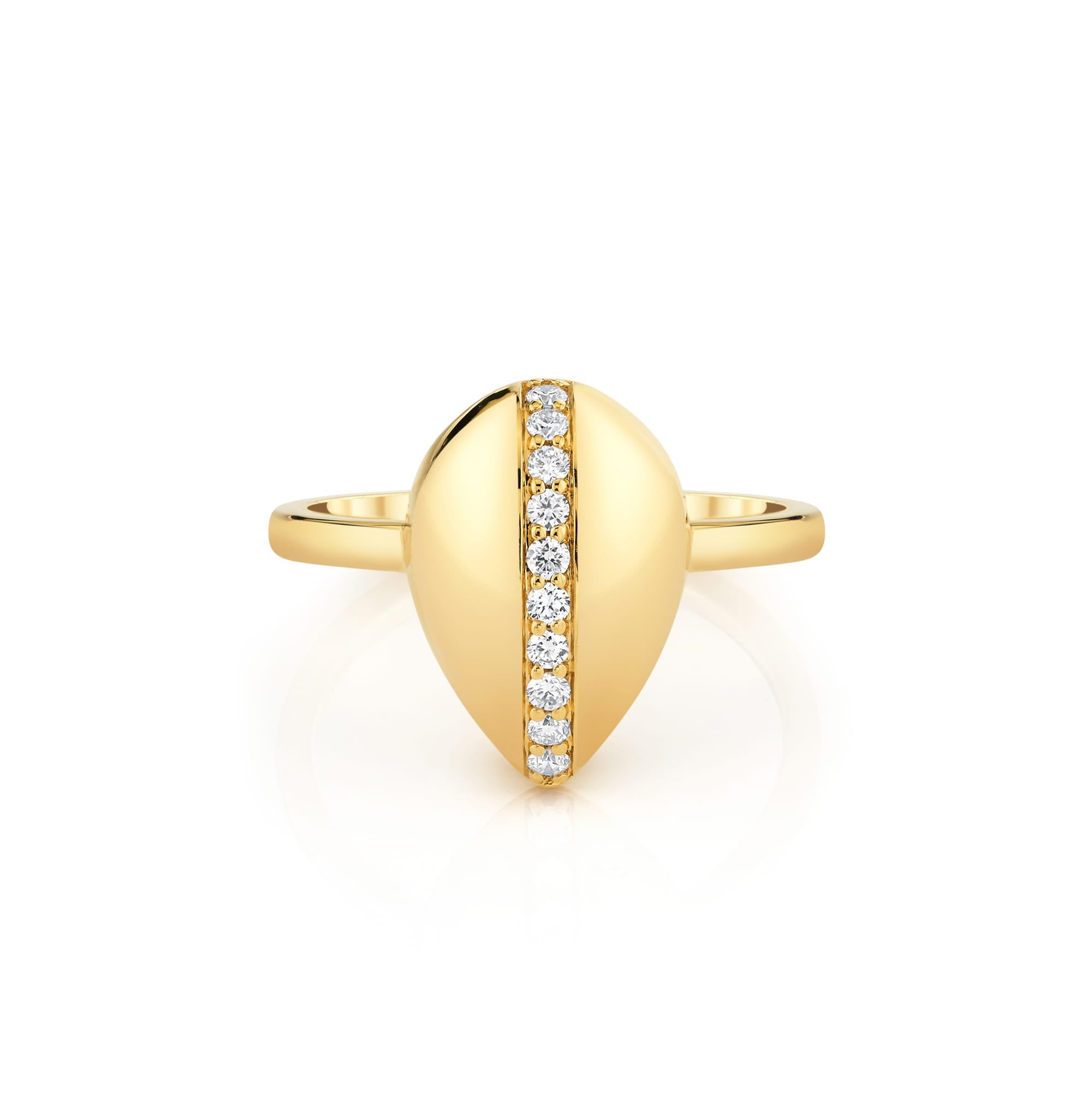 MICHAEL M Rings Orb Pavé Sculpted Ring