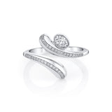 MICHAEL M Rings Orb Pavé Wrap Ring