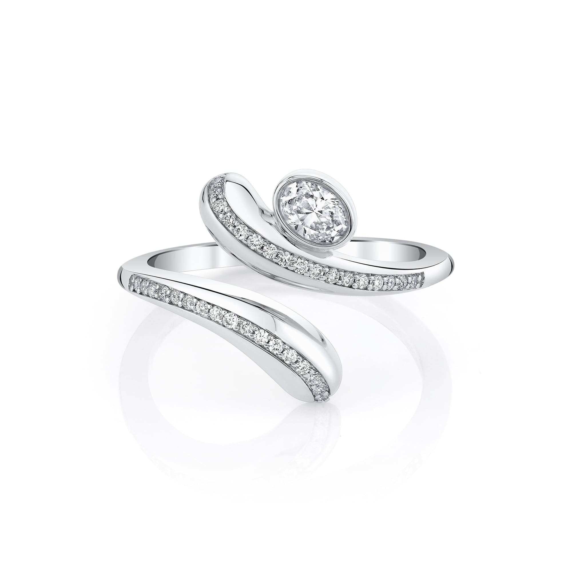 MICHAEL M Rings Orb Pavé Wrap Ring