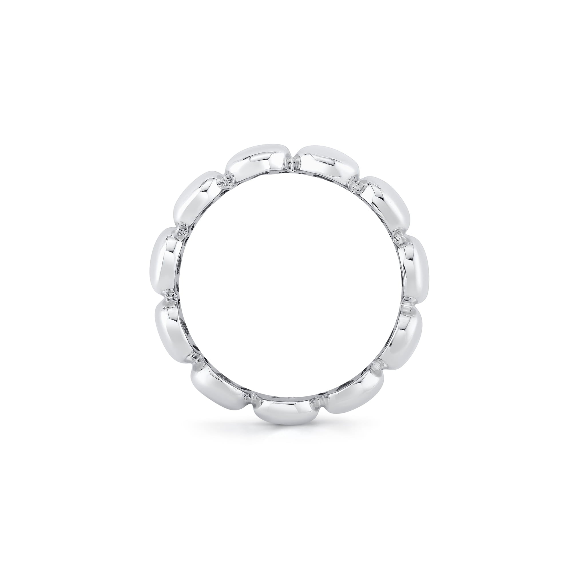 MICHAEL M Rings Orb Sculpted Band