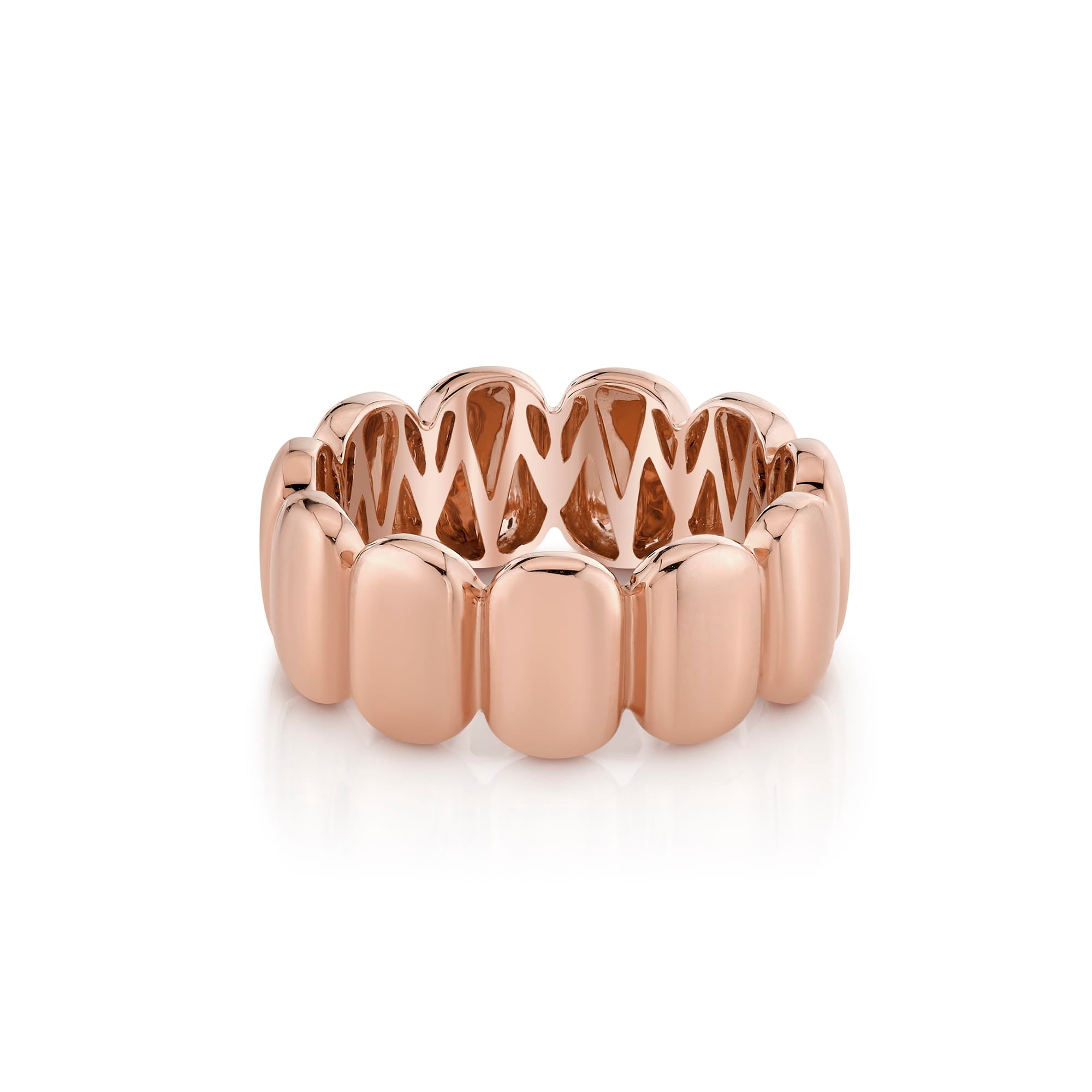 MICHAEL M Rings Orb Sculpted Band