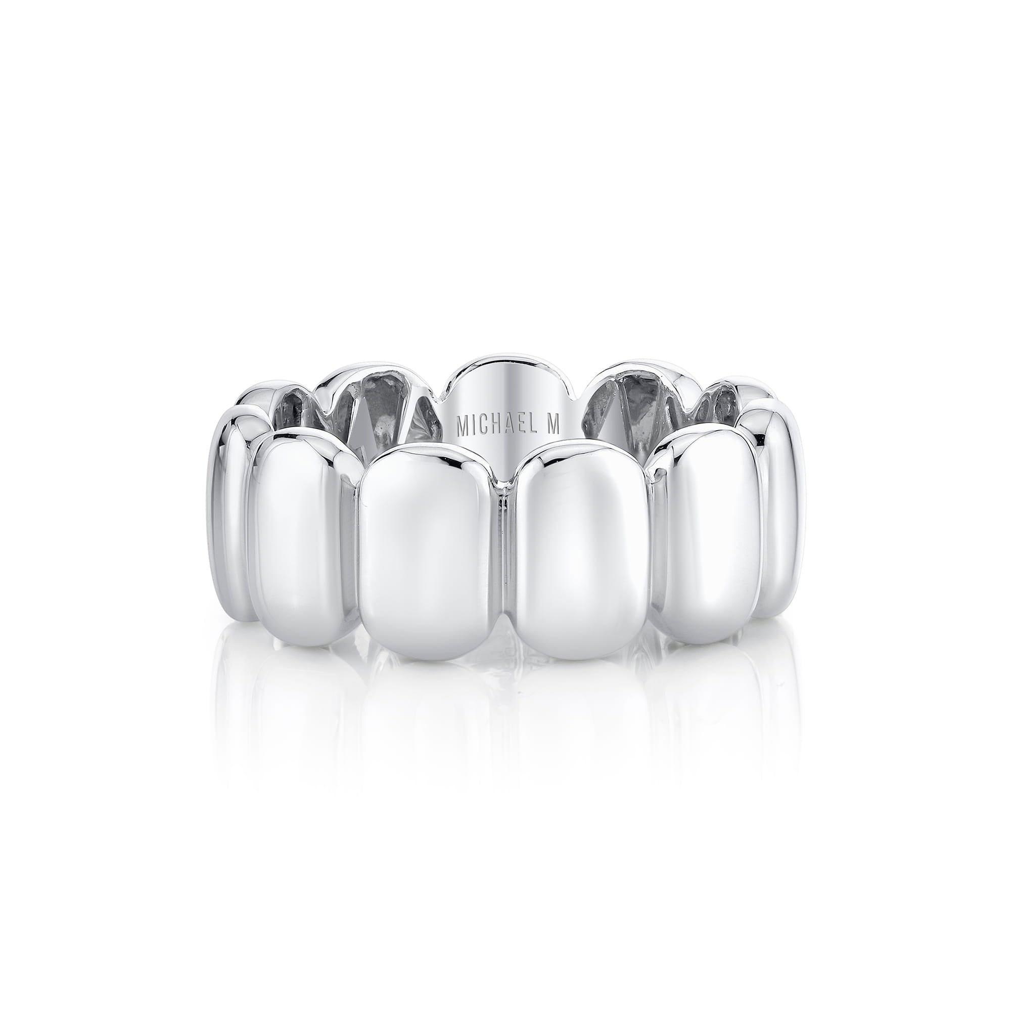 MICHAEL M Rings Orb Sculpted Band