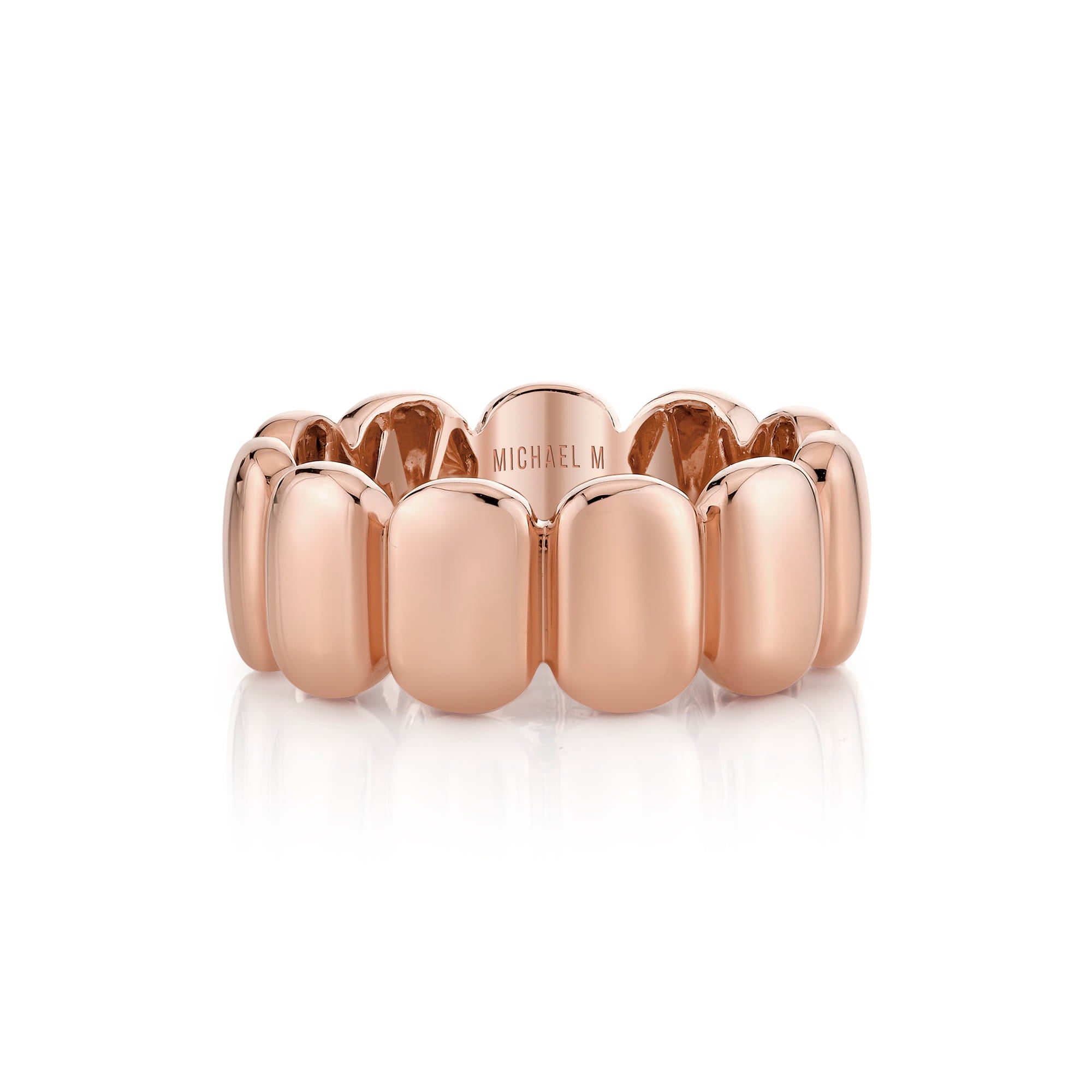 MICHAEL M Rings Orb Sculpted Band