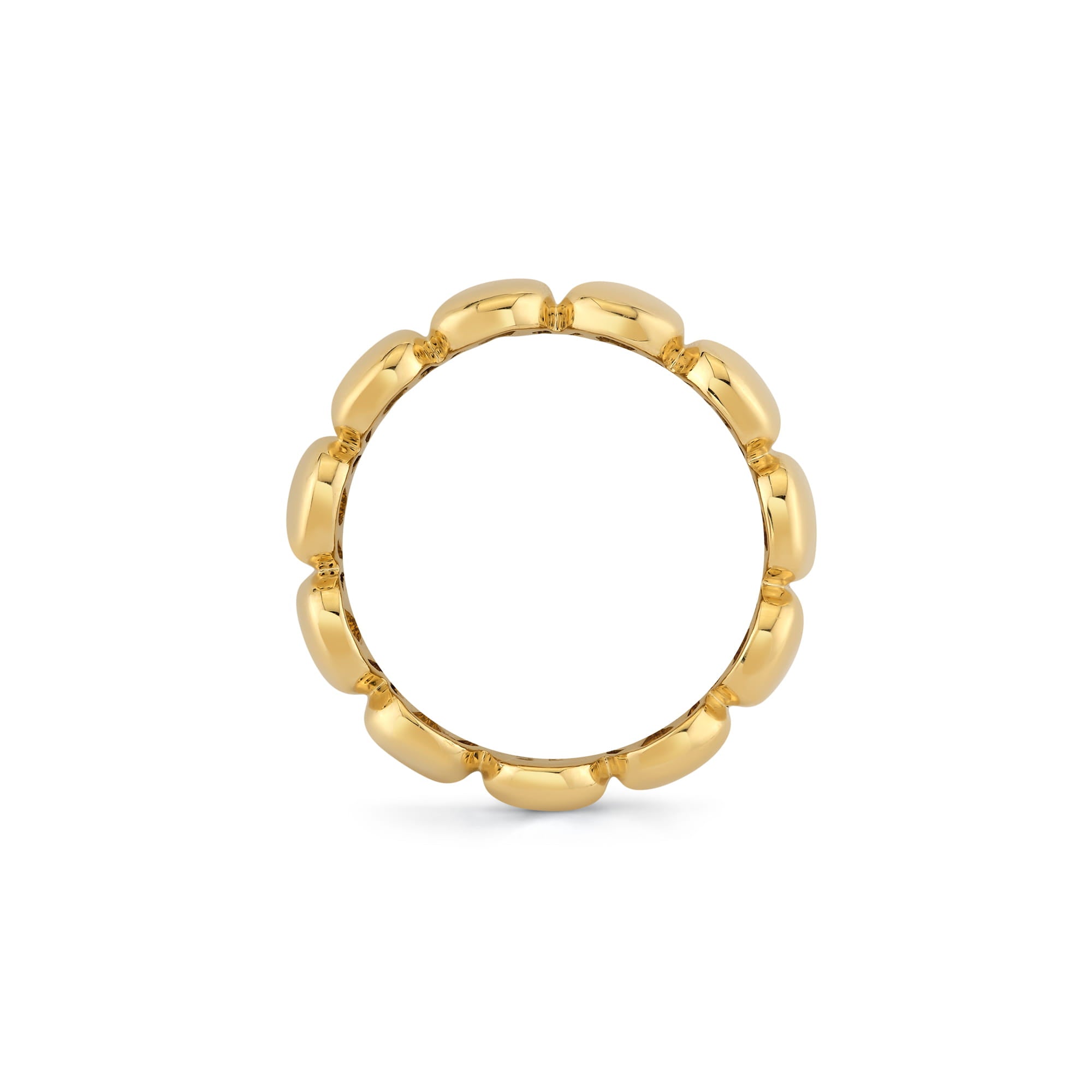 MICHAEL M Rings Orb Sculpted Band