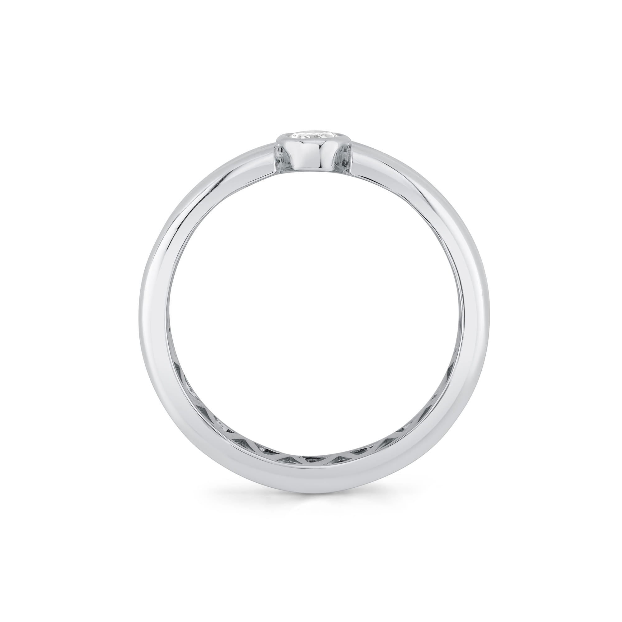 MICHAEL M Rings Orb Split Bezel Ring