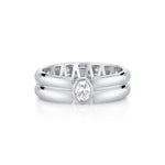 MICHAEL M Rings Orb Split Bezel Ring