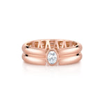 MICHAEL M Rings Orb Split Bezel Ring