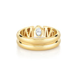 MICHAEL M Rings Orb Split Bezel Ring