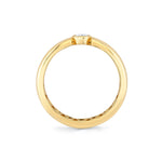MICHAEL M Rings Orb Split Bezel Ring