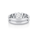 MICHAEL M Rings Orb Split Bezel Ring