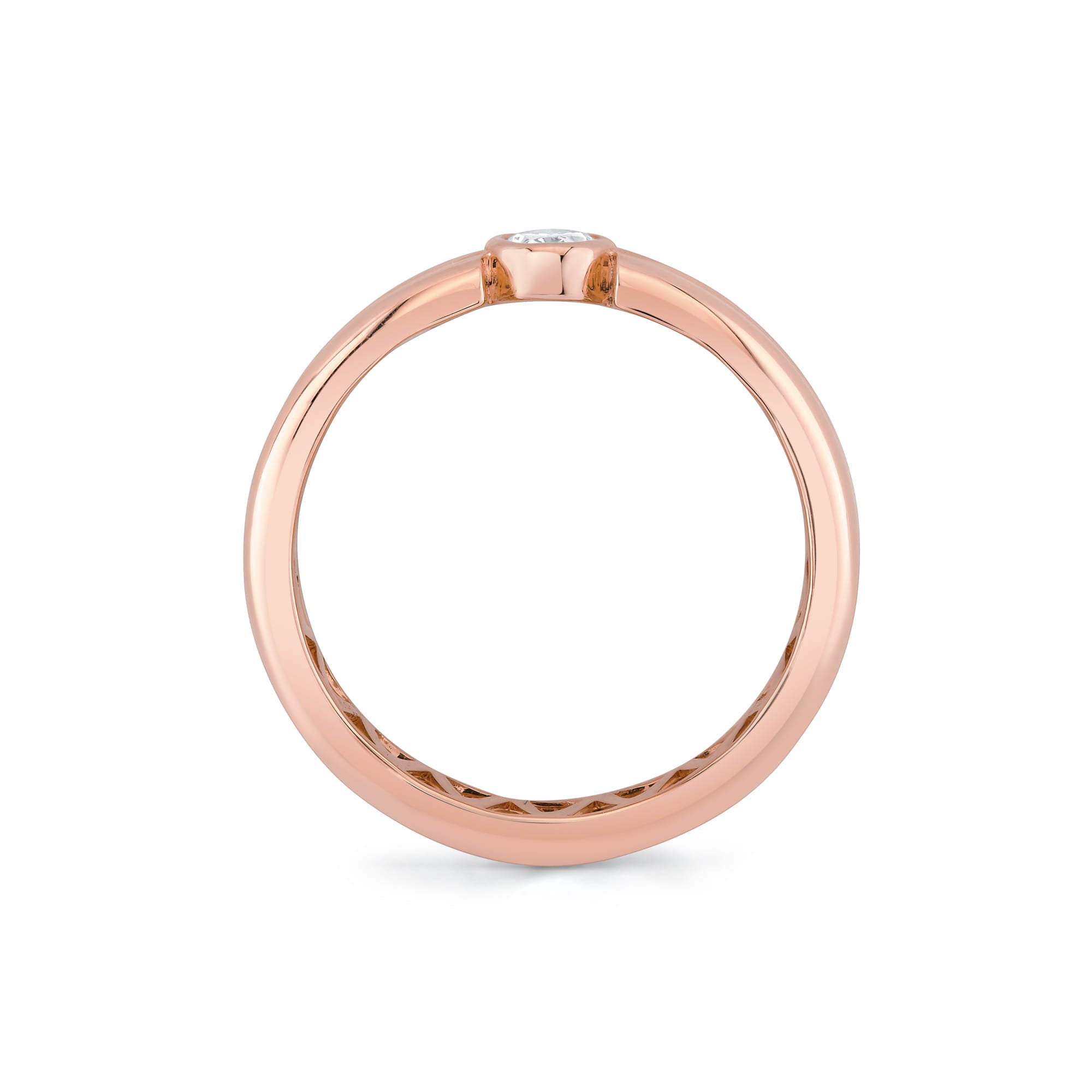 MICHAEL M Rings Orb Split Bezel Ring