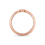 MICHAEL M Rings Orb Split Double Pavé Bezel Ring