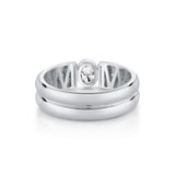 MICHAEL M Rings Orb Split Double Pavé Bezel Ring