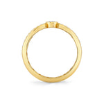 MICHAEL M Rings Orb Split Double Pavé Bezel Ring