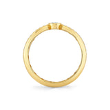 MICHAEL M Rings Orb Split Double Pavé Bezel Ring
