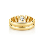 MICHAEL M Rings Orb Split Double Pavé Bezel Ring