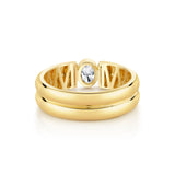MICHAEL M Rings Orb Split Double Pavé Bezel Ring