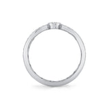 MICHAEL M Rings Orb Split Double Pavé Bezel Ring