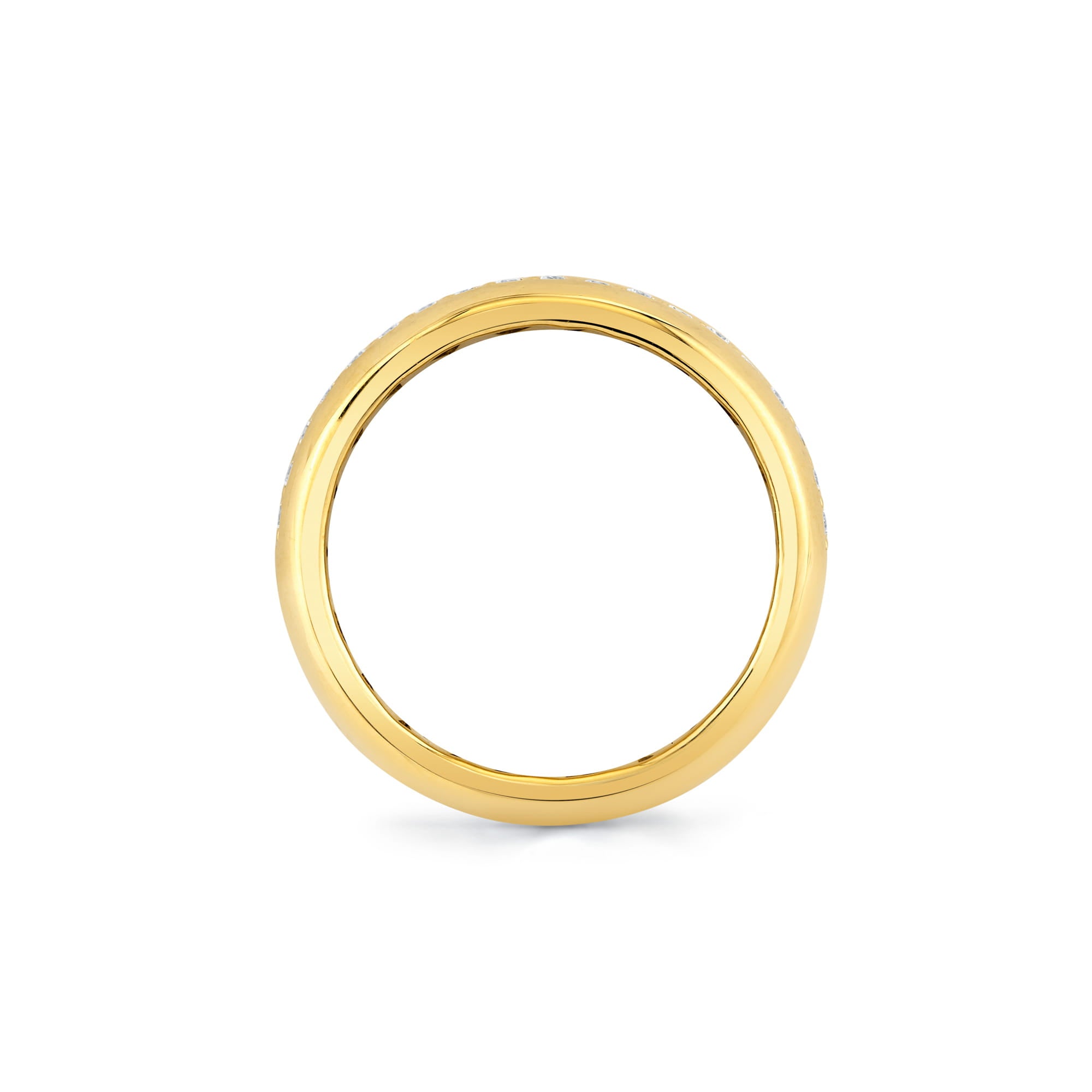 MICHAEL M Rings Orb Split Pavé Ring