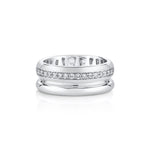 MICHAEL M Rings Orb Split Pavé Ring