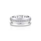 MICHAEL M Rings Orb Split Pavé Ring