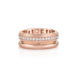 MICHAEL M Rings Orb Split Pavé Ring