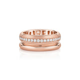 MICHAEL M Rings Orb Split Pavé Ring