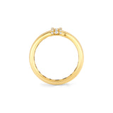 MICHAEL M Rings Orb Split Triple Pavé Ring